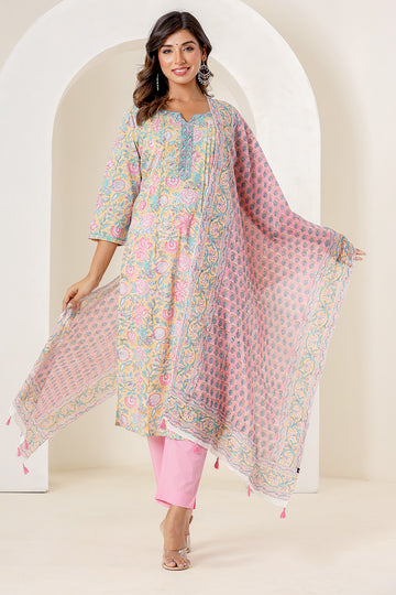 Pink Organic Mulmul Dupatta