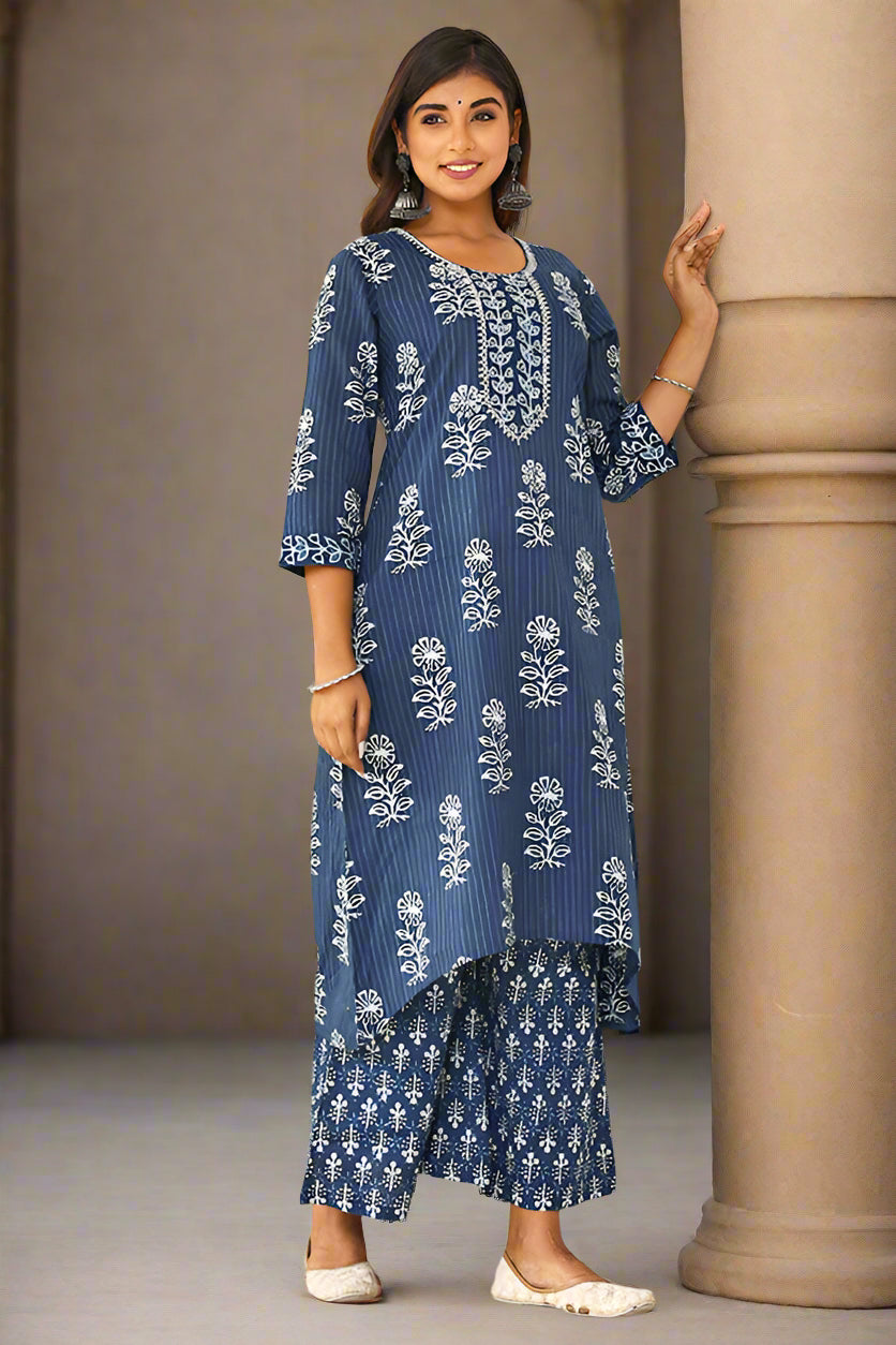 Indigo kurtis sale wholesale