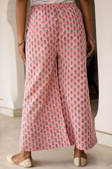 Blush Red Organic Cotton Palazzo