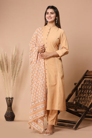 Tussar Printed Organic Mulmul Dupatta