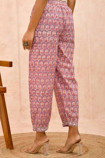 Parasol Peach Organic Cotton Balloon Pants