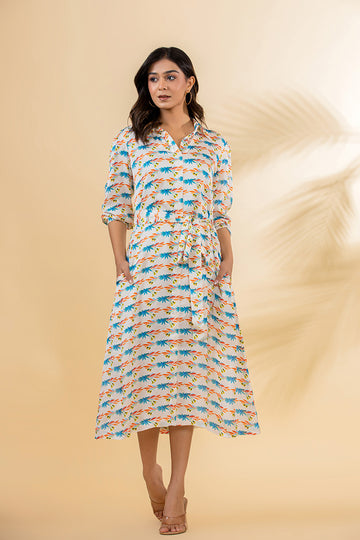 Bamboo Fabric Printed Dress