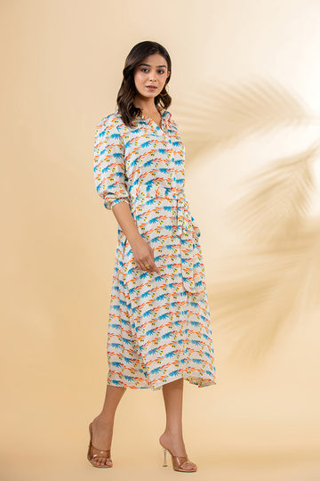 Bamboo Fabric Printed Dress