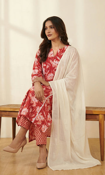 Off-White Mulmul Dupatta