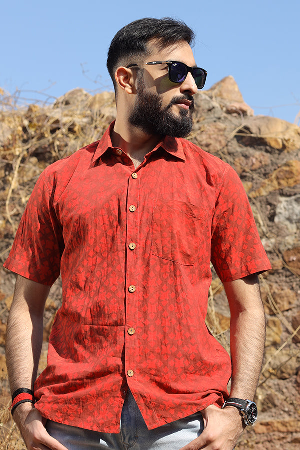 Dabu Printed Organic Cotton Shirt