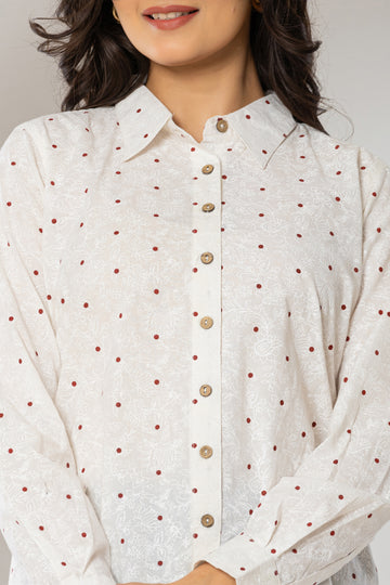 Off-White Printed Cotton Shirt