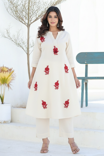 Off-White Pink Linen Co-ord Set