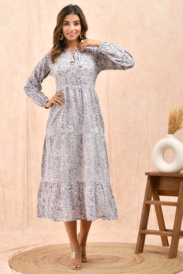 Lilac Organic Cotton Dress